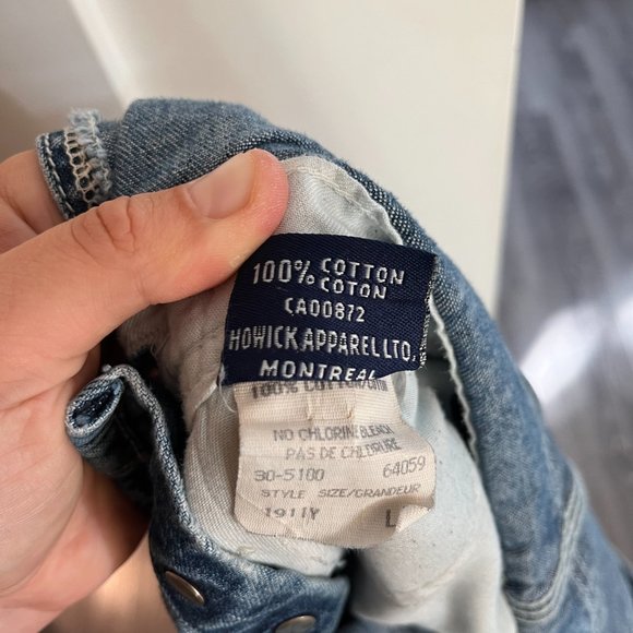 IKEDA Vintage 90s Denim Overalls, Large - Picture 7 of 8